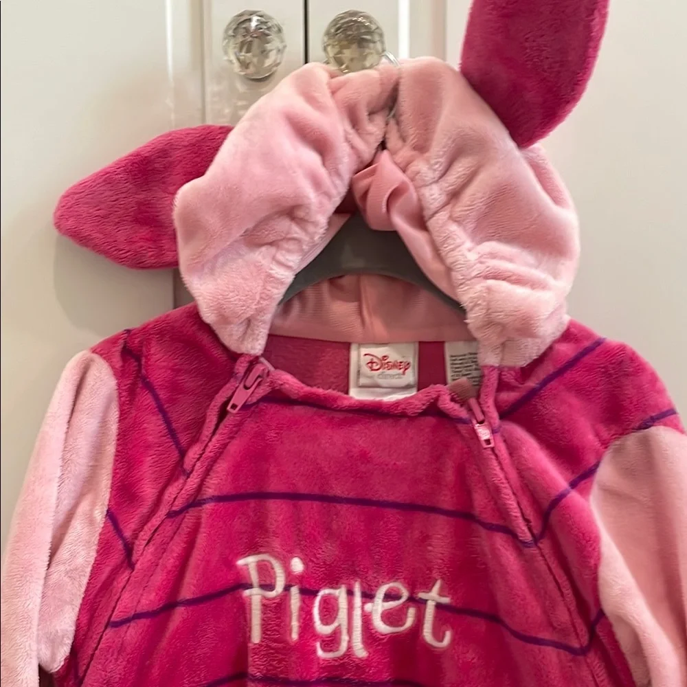 Disney Pink Piglet Plush Hooded Costume